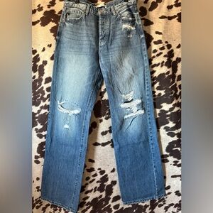 Kancan women’s distressed jeans